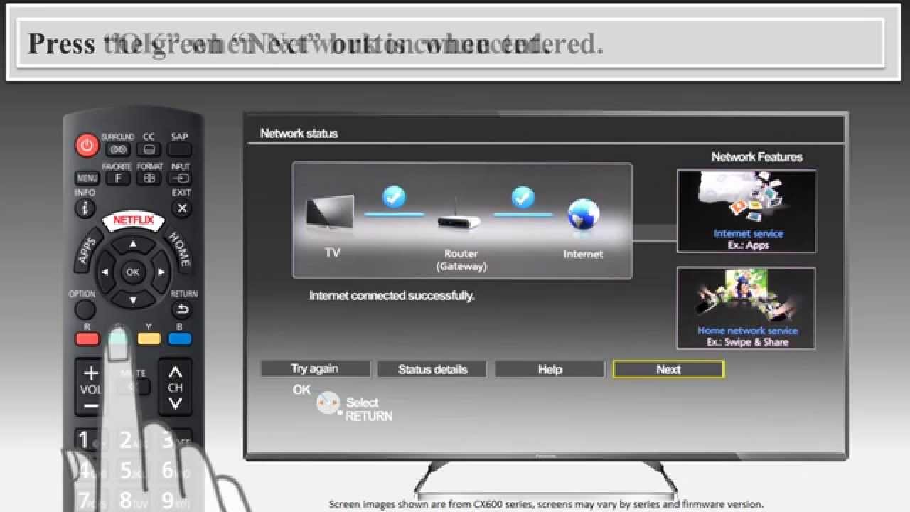 Panasonic - Television - Function - How to perform the first time set up.