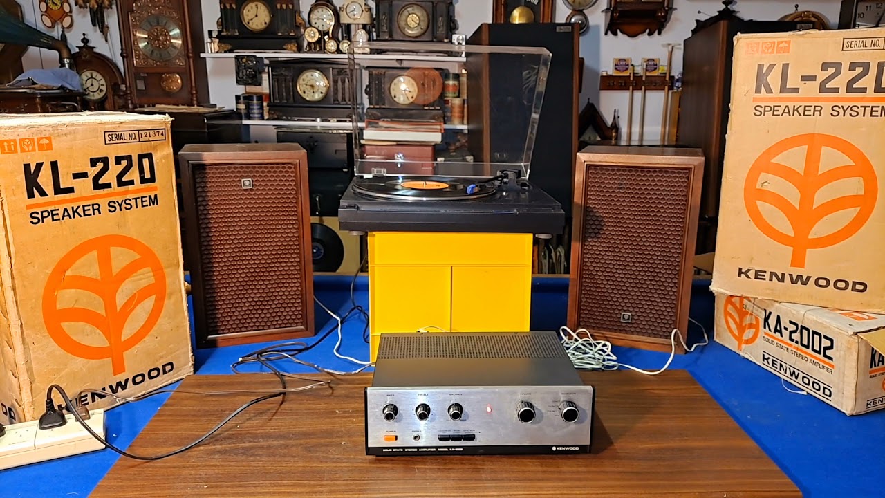 Kenwood KA-2002 Amplifier & KL-220 Speakers. Vintage 1970 Hi-Fi. Glenn Miller Moonlight Serenade.