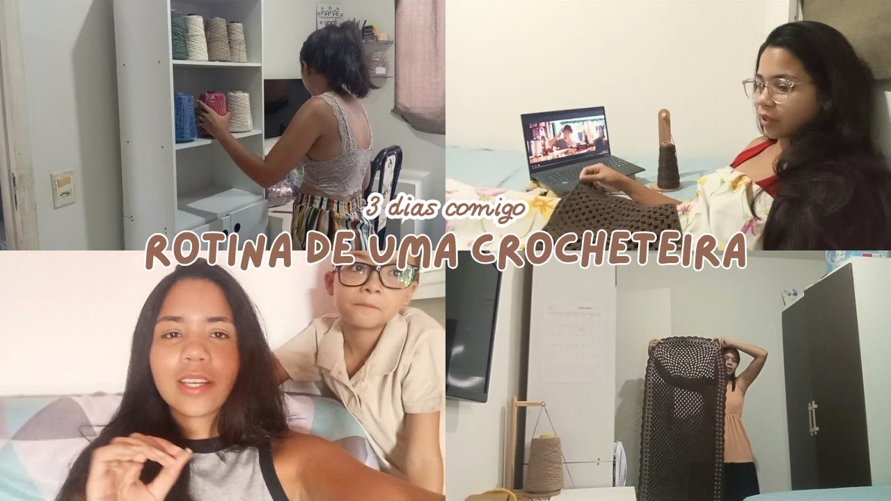 ✨ FAXINA NO ATELIER | PRODUÇÕES EM ANDAMENTO E MUITA CONVERSA - ROTINA DE UMA CROCHETEIRA 💖