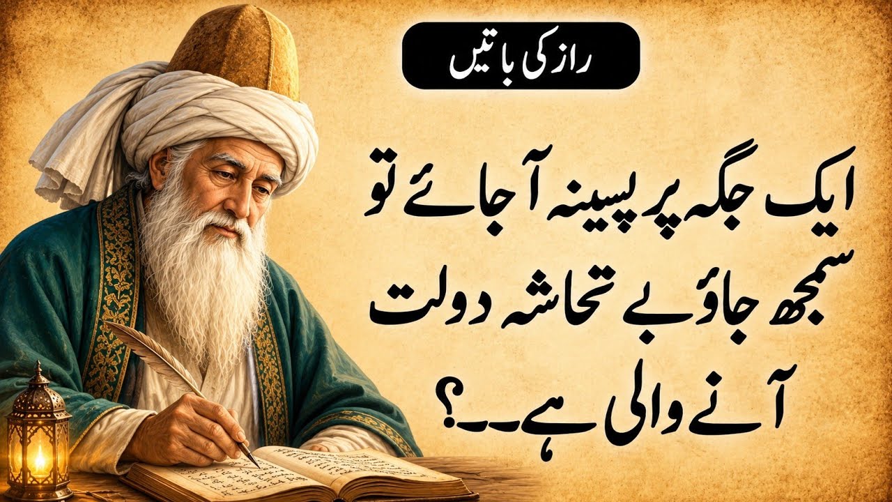 Rumi Revealed a Secret About Wealth | Urdu quotes