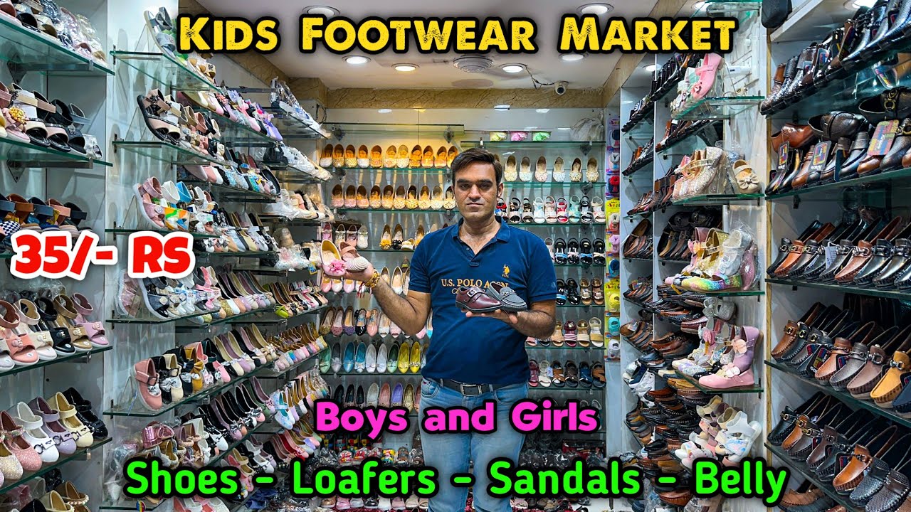 Kids Footwear Market 😍🔥| Kids Shoes Wholesale Market | Kids Sandals Market | Karol Bagh Shoes Market