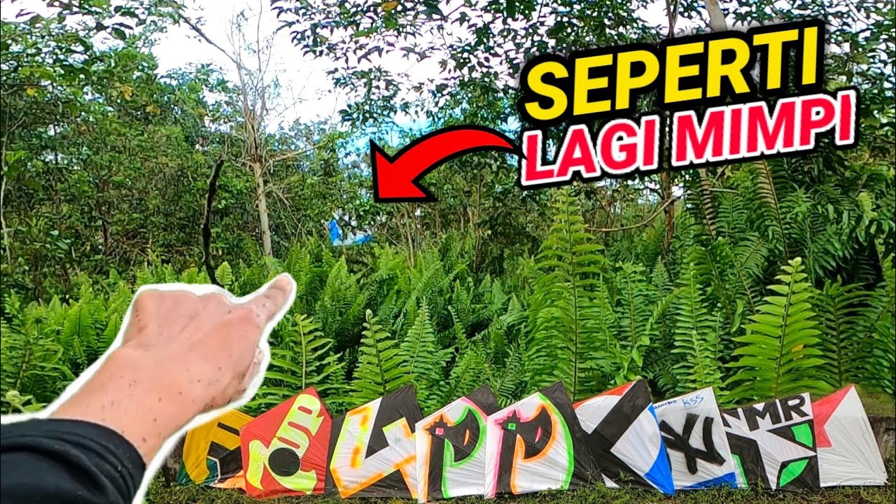 CUMA DI LOKASI INI RATUSAN LAYANGAN TERGELETAK TIDAK ADA YG AMBIL