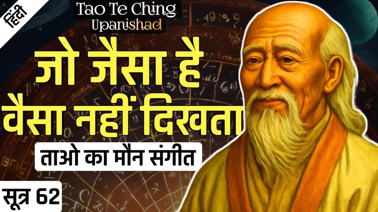 Lao Tzu : ताओ या ब्रम्ह अदृश्य क्यों है! | Tao Te Ching Upanishad | SUTRA 62.