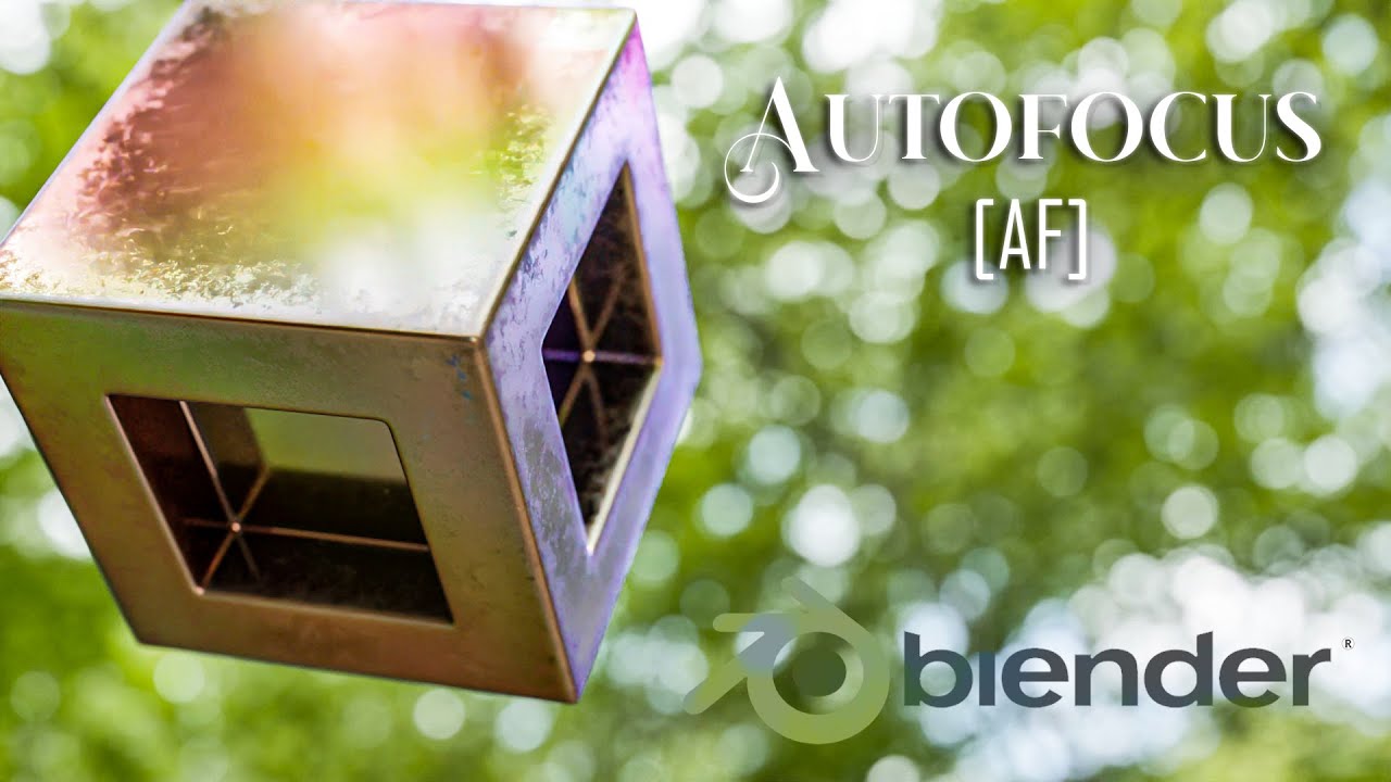How To Use Autofocus (AF) In Blender / Blender Camera Tutorial