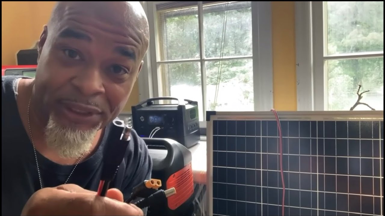 Harbor freight 100 watt solar panel SAE MC4 connections SOLUTION‼️