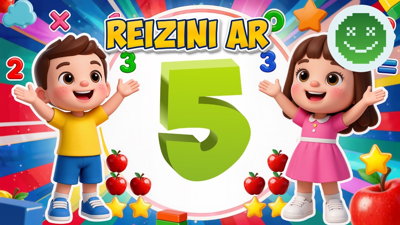 Reizrēķins bērniem ar 5