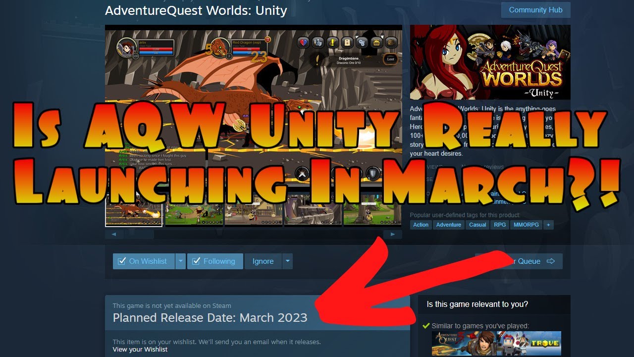 Is AQW Mobile / AQ2D Launching In MARCH?!  AQW Unity