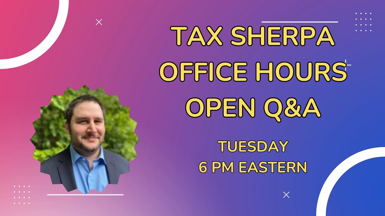 Master 1065 Filings & Crypto Tax Tips - 2024-08-13 | Tax Sherpa Live