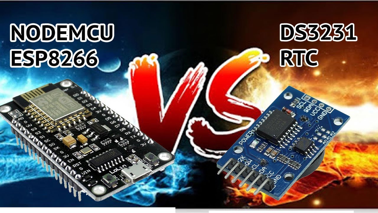 NodeMCU ESP8266 with DS3231 Real Time Clock Module