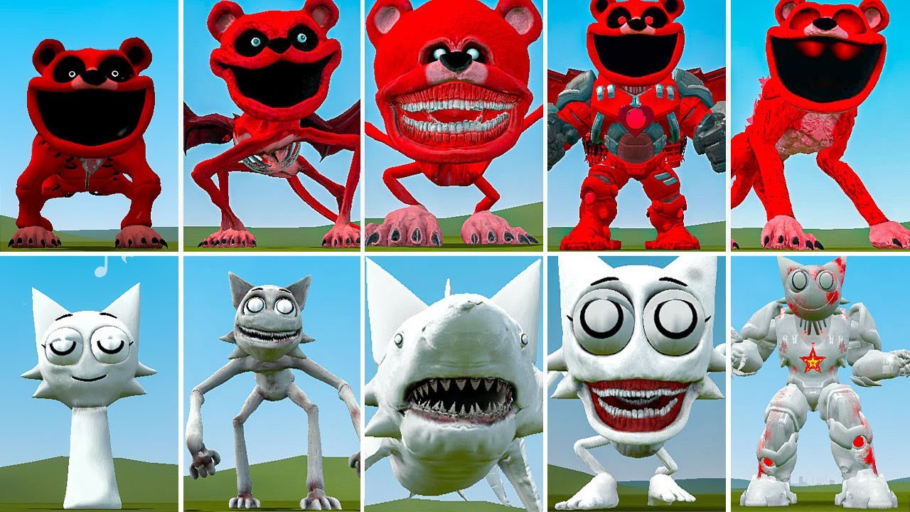 EVOLUTION OF ALL WENDA MECHATITAN VS ALL POPPY PLAYTIME 3 GODZILLA BEAR ? In Garry's Mod!,...