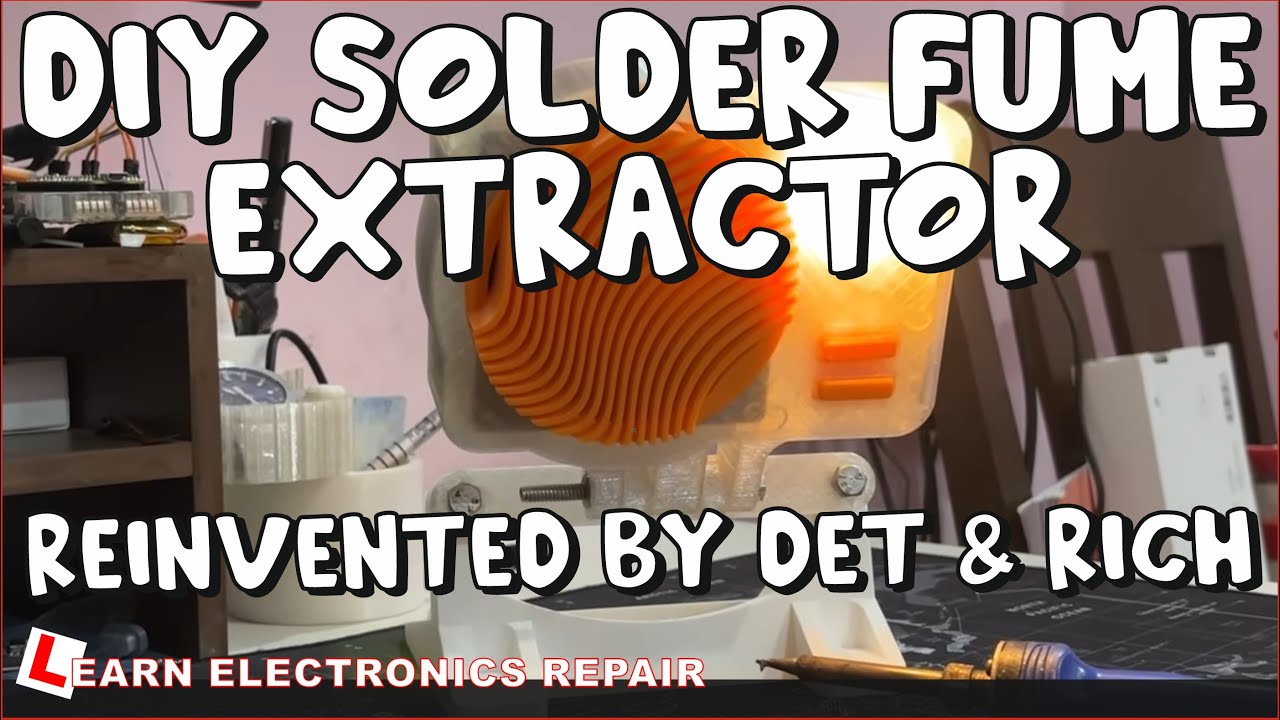 DIY Solder Fume Extractor Project : Reinvented by Rich & Detlef
