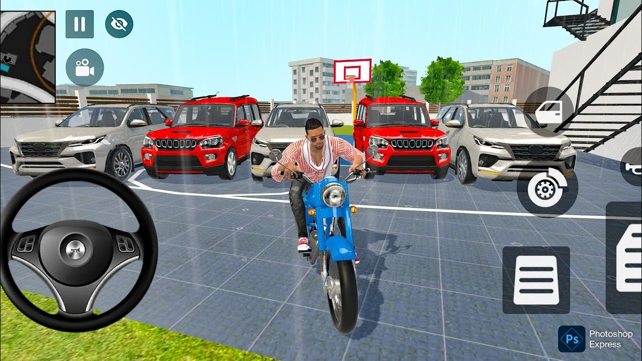 💥The Indian Theft Auto Gameplay ofline 💝 game Frainklin Red Car Motifide Indian Auto...