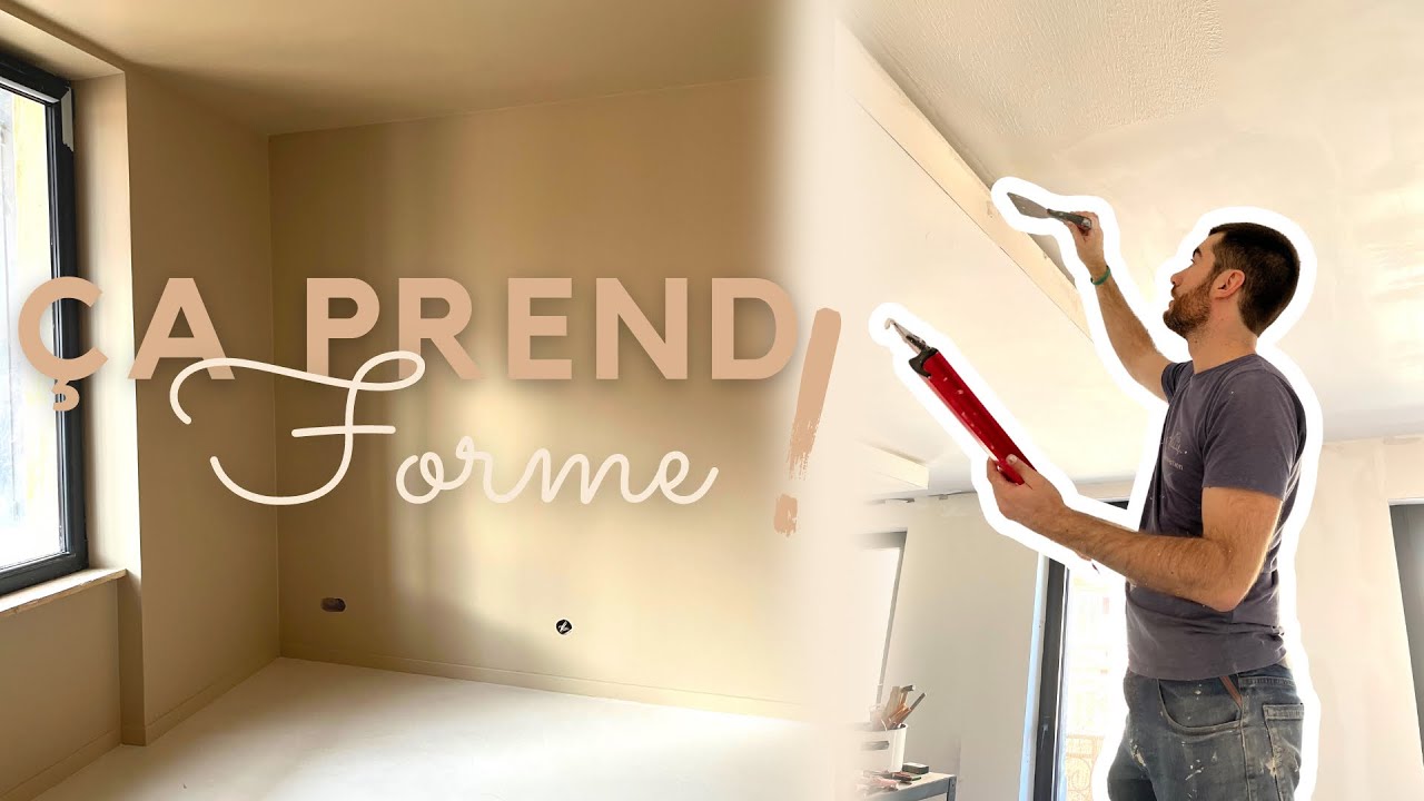 PEINTURE DE LA CHAMBRE ET RATISSAGE DU SALON - Ep 57