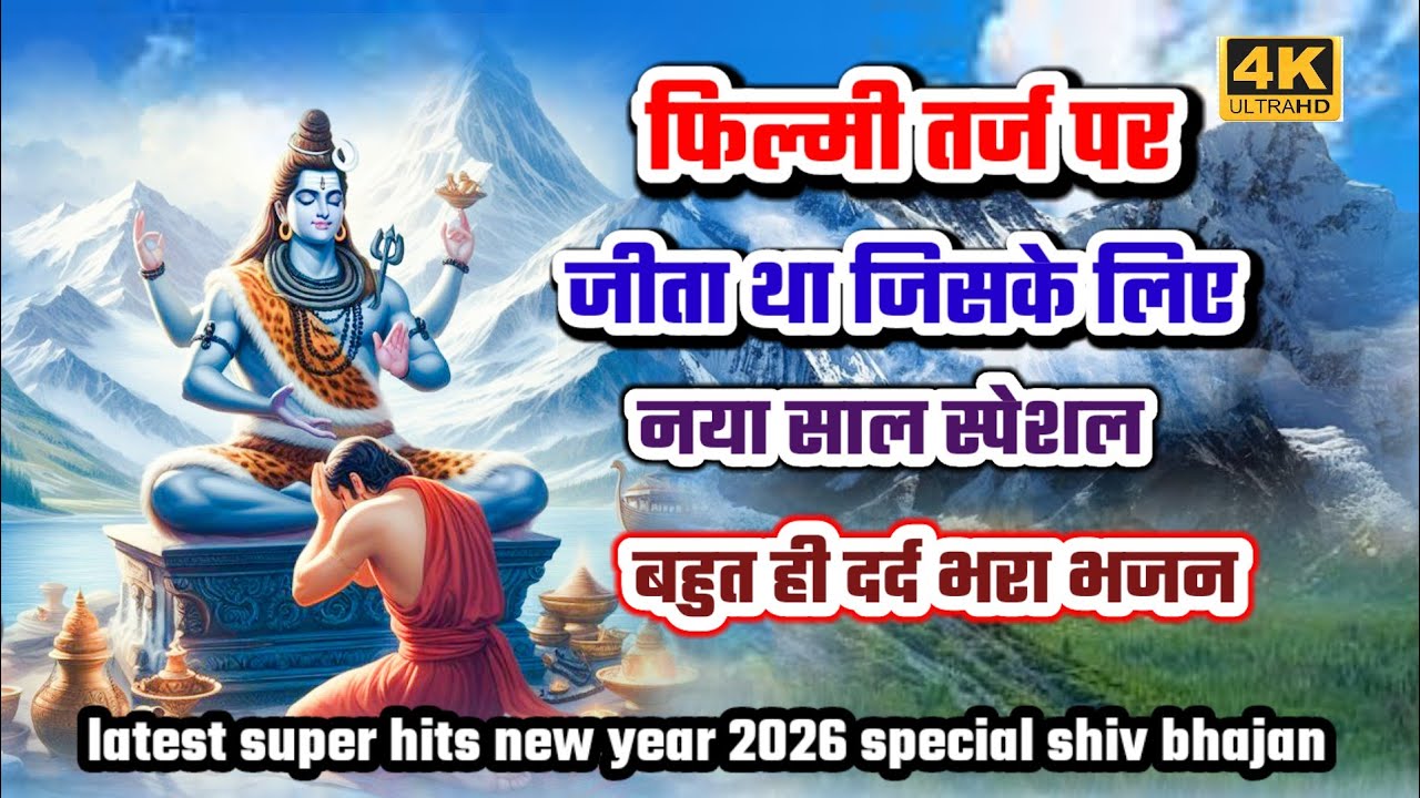 फिल्मी तर्ज पर जीता था जिसके लिए नया स्पेशल शिव भजन 🌹 mera tu hi to ham dard hai| dard bhare bhajan 