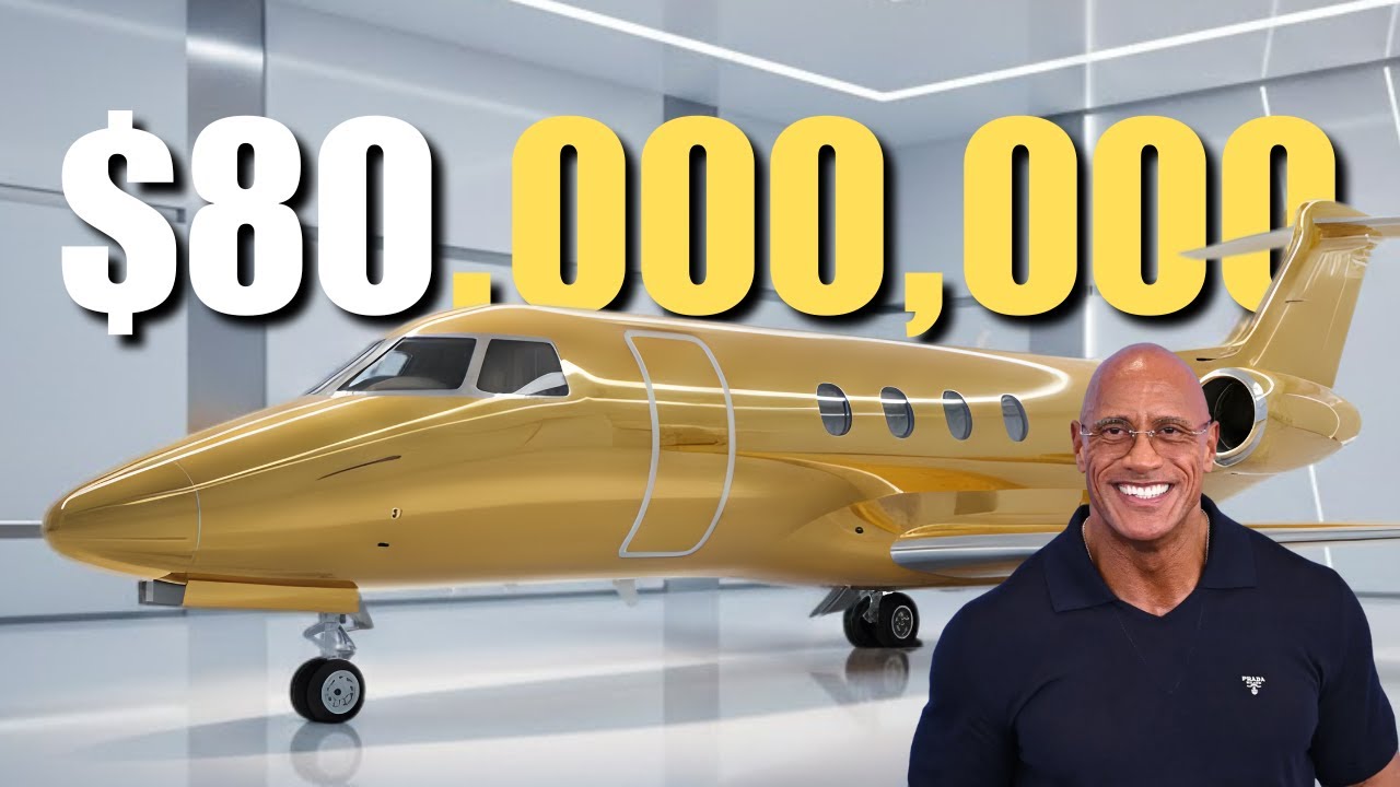 These 10 Private Jets Are Chosen by Billionaires & The Rock
