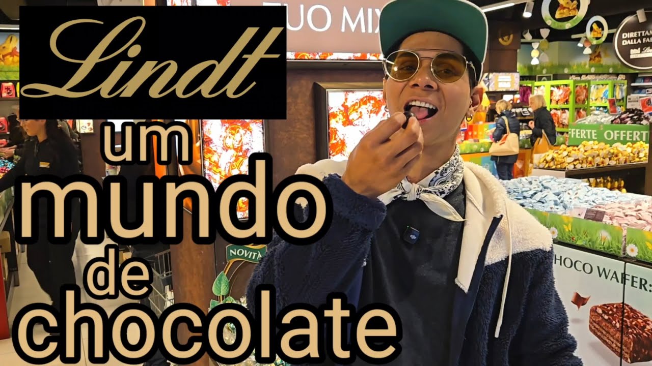 Muito chocolate, sonhando acordado na loja mais desejada do mundo Lindt Italia.