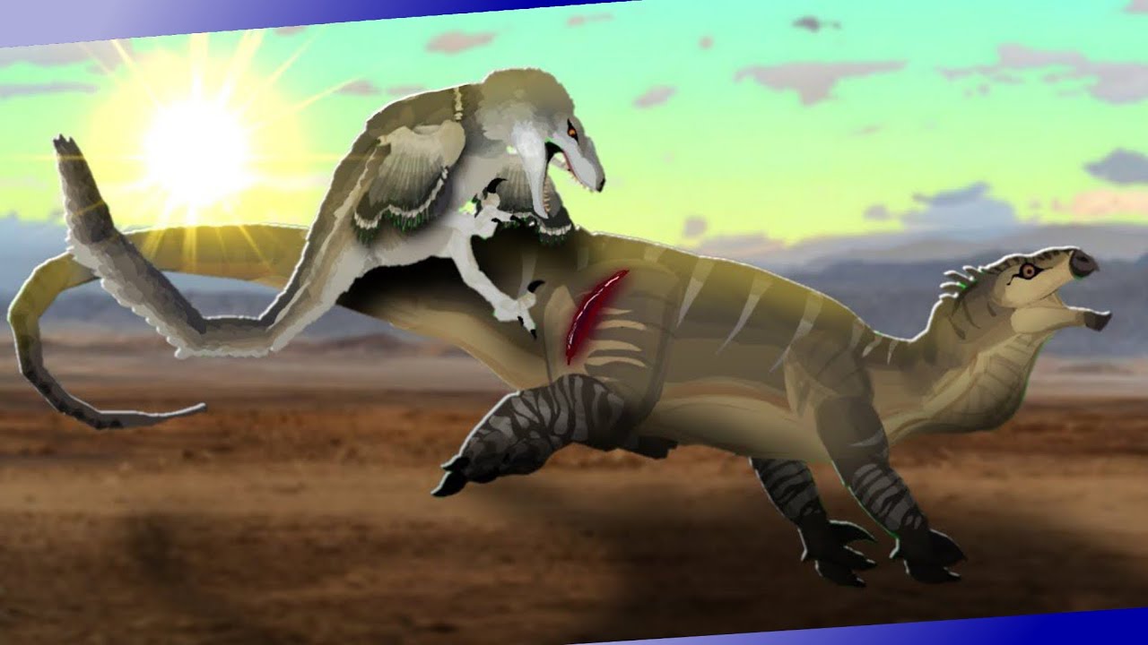 Tenontossauro Marcado: A Caçada Implacável do Utahraptor! #dinosaur #utahraptor #animation