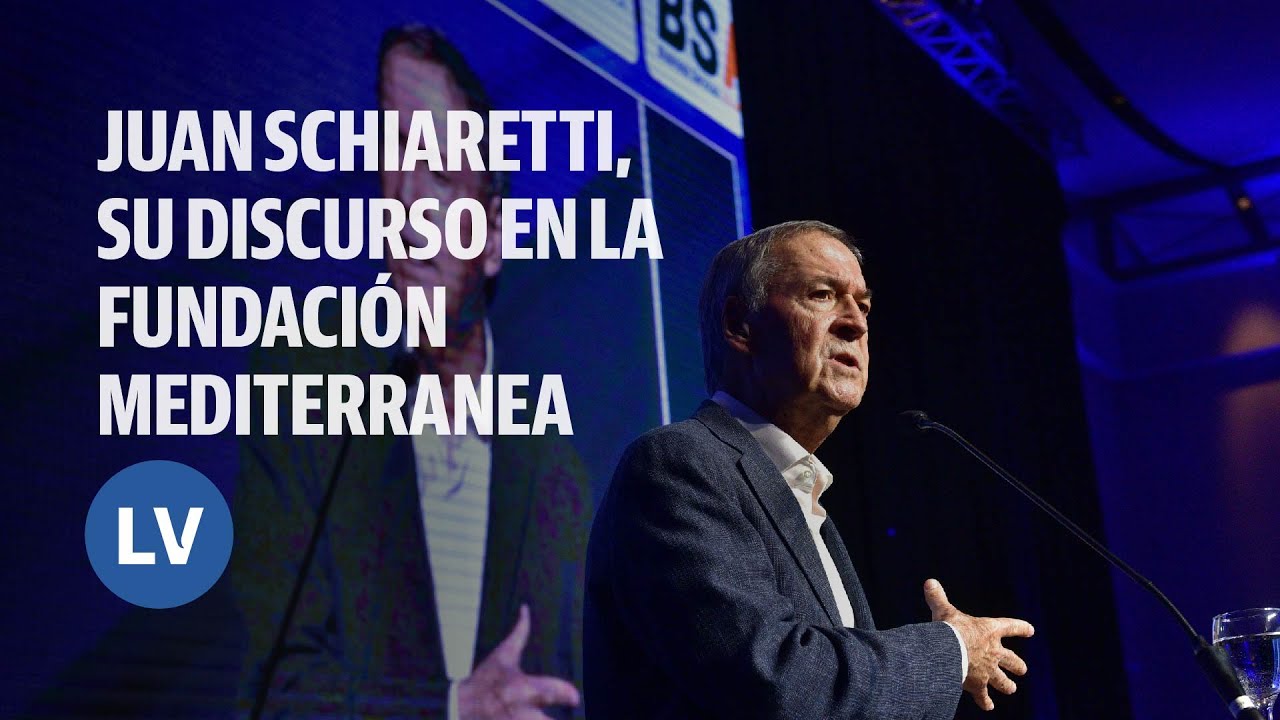Juan Schiaretti participó del almuerzo en la Fundación Mediterranea: este fue su discurso
