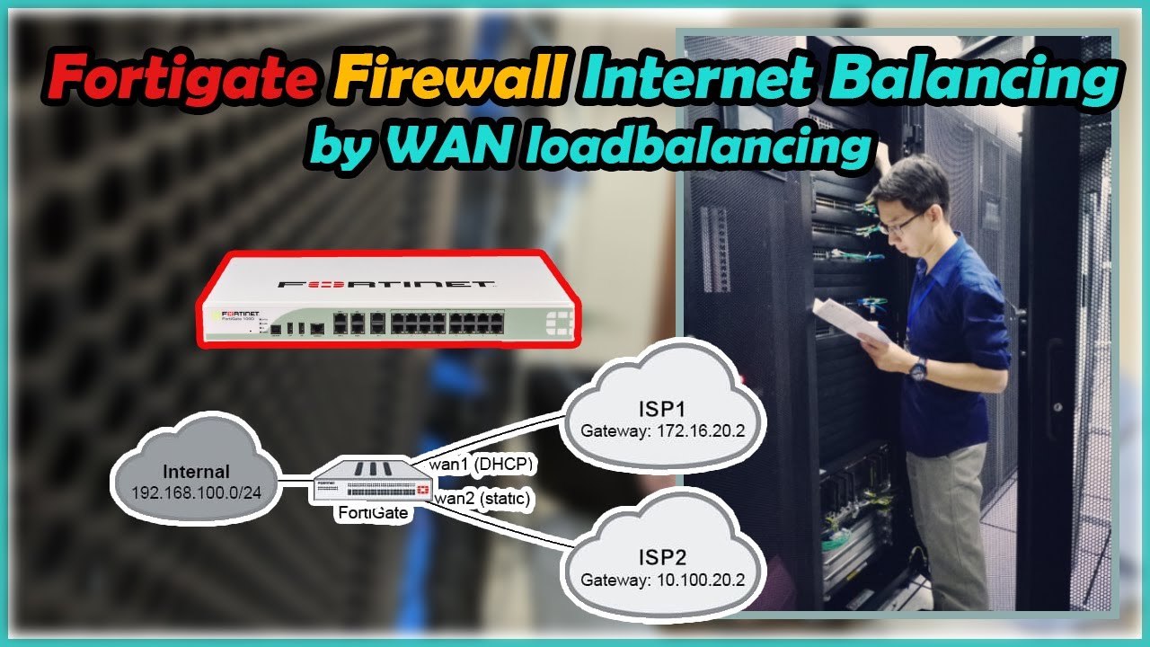 FortiGate Firewall Internet Balancing by WAN loadbalancing (SD-WAN) speak Khmer