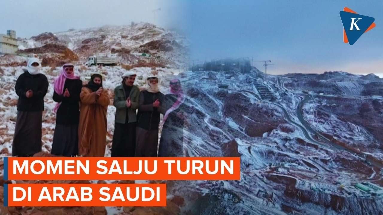 Fenomena Langka, Jabal Al Lawz di Arab Saudi Diselimuti Salju