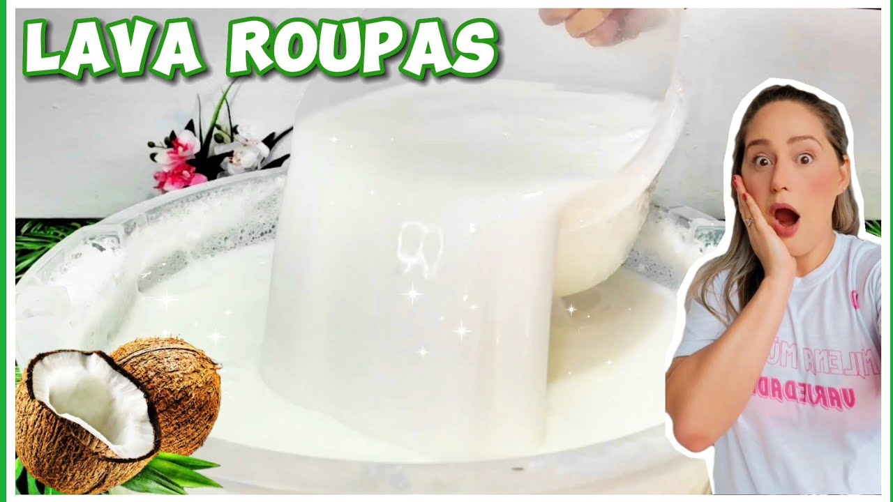 TEM UM COPO DE SABÃO EM PÓ AÍ? BORA FAZER MAIS DE 10LITROS DE SABÃO LÍQUIDO DE COCO- LIMPANDO MUITO