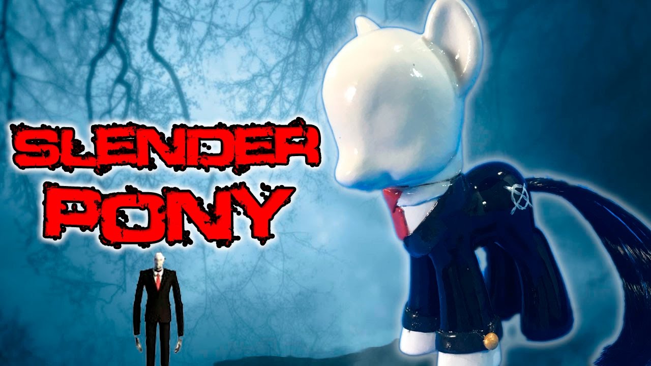 Пользовательский Слендер Пони Creepypasta Slenderman My Little Pony Tutorial