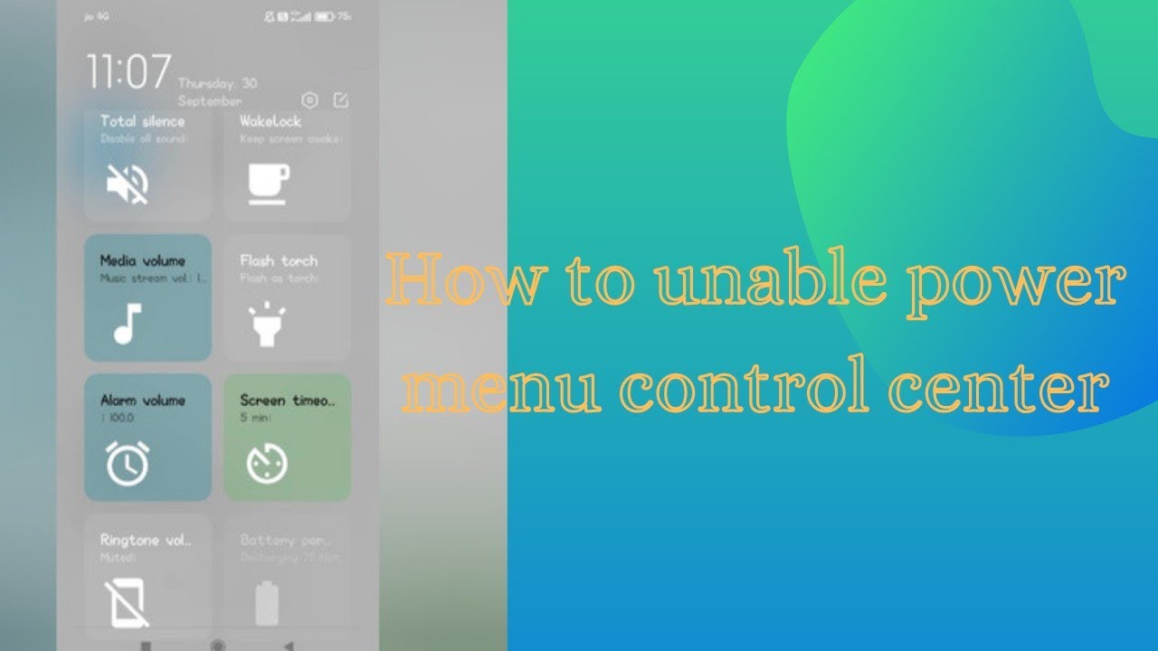 MIUI 12.5 New Hidden Feature Power Menu Controls Activate Now Some Xiaomi Devices #controlcenter