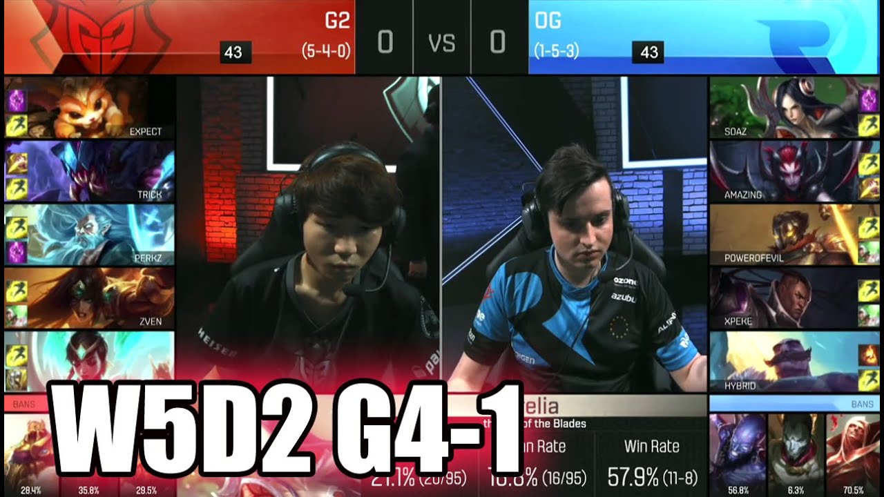 G2 eSports vs Origen | Game 1 S6 EU LCS Summer 2016 Week 5 Day 2 | G2 vs OG G1 W5D2 1080p