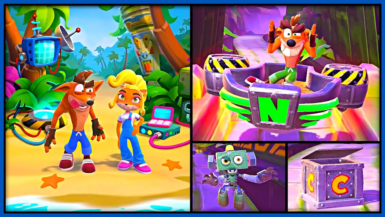 Crash Bandicoot On The Run - All Bosses Fake Crash and His Gang (New Updated Look) 4K