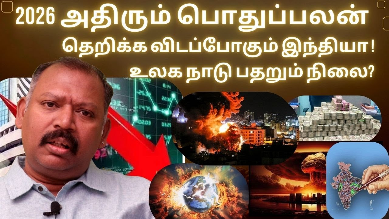 2026 அதிரும் பொதுப்பலன் தெறிக்க விடப்போகும் இந்தியா உலக நாடு பதறும் நிலை naadi jothidar babu
