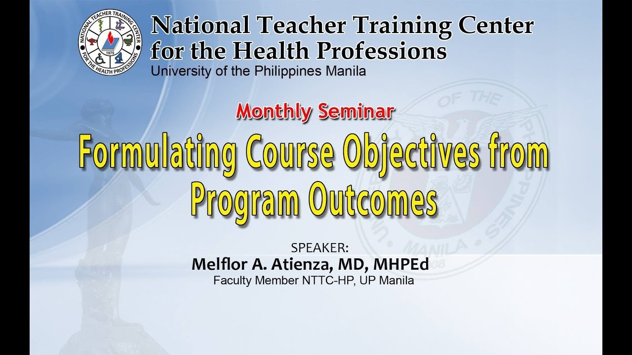 Formulating Course Objectives from Program Outcomes