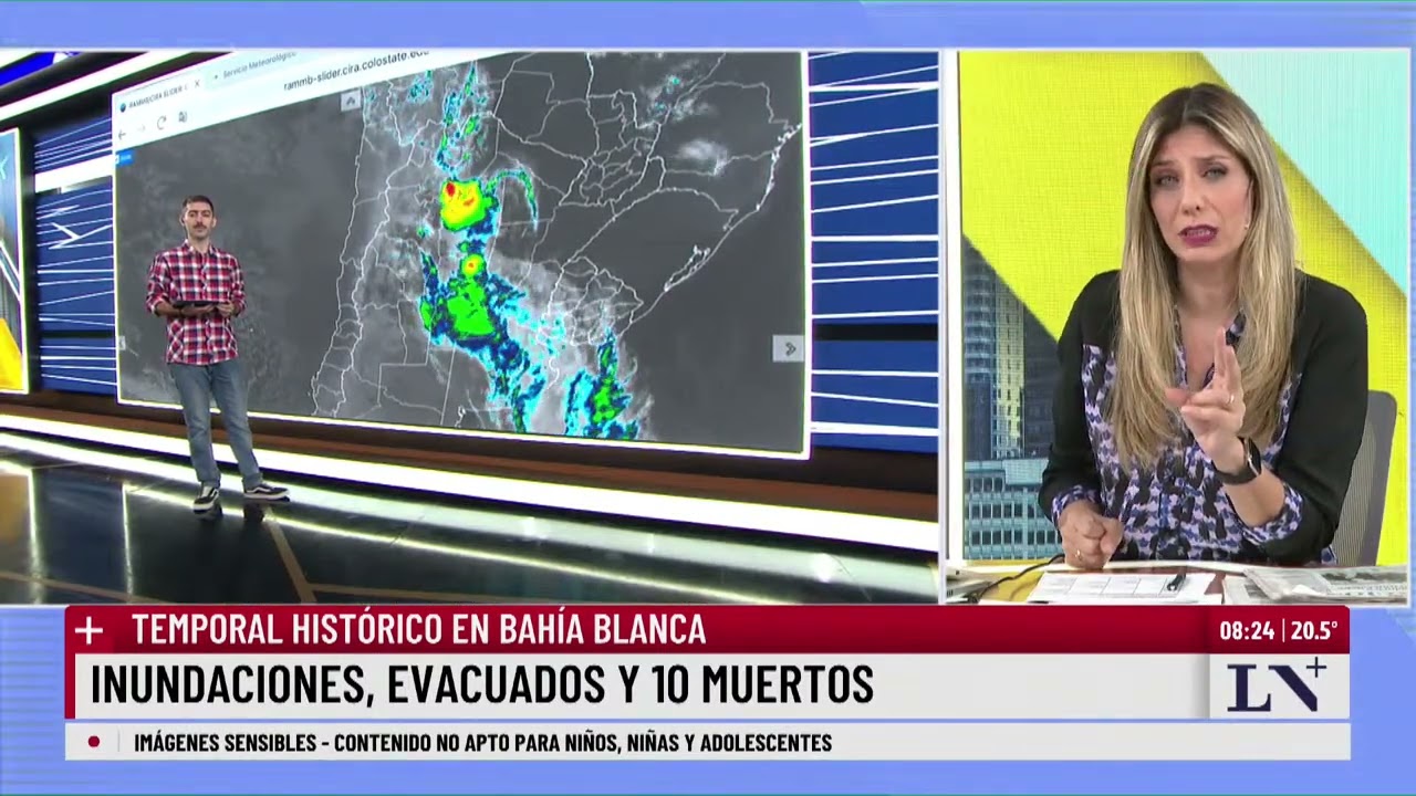 Inundaciones en Bahía Blanca: el estado de las rutas tras el temporal