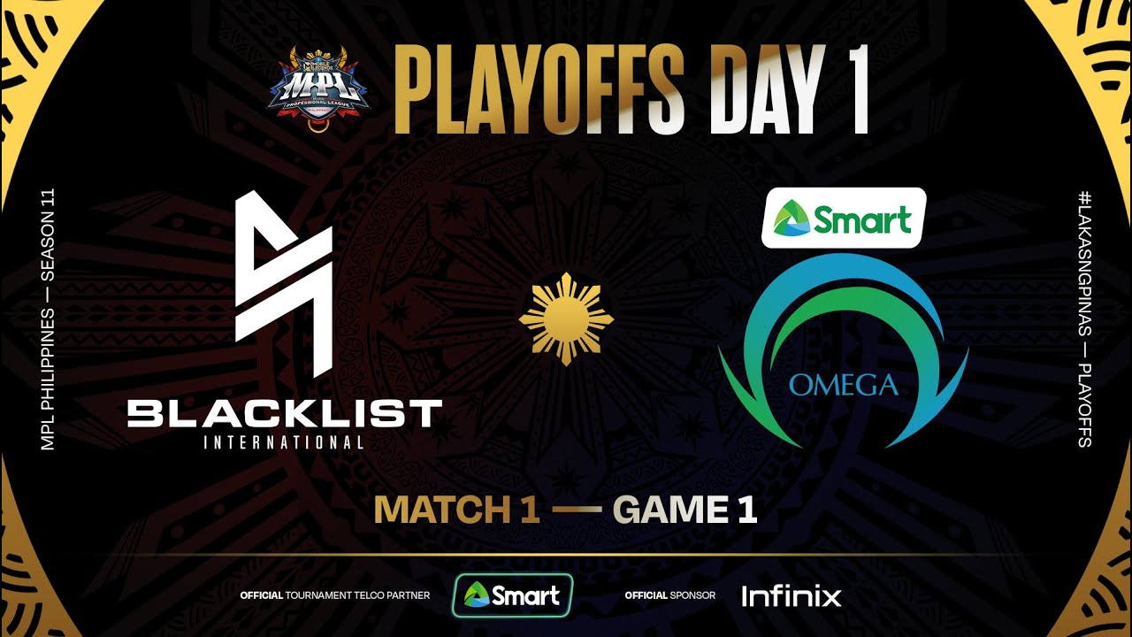 MPL PH S11 - PLAYOFFS DAY 1 - BLCK vs OMG - GAME 1