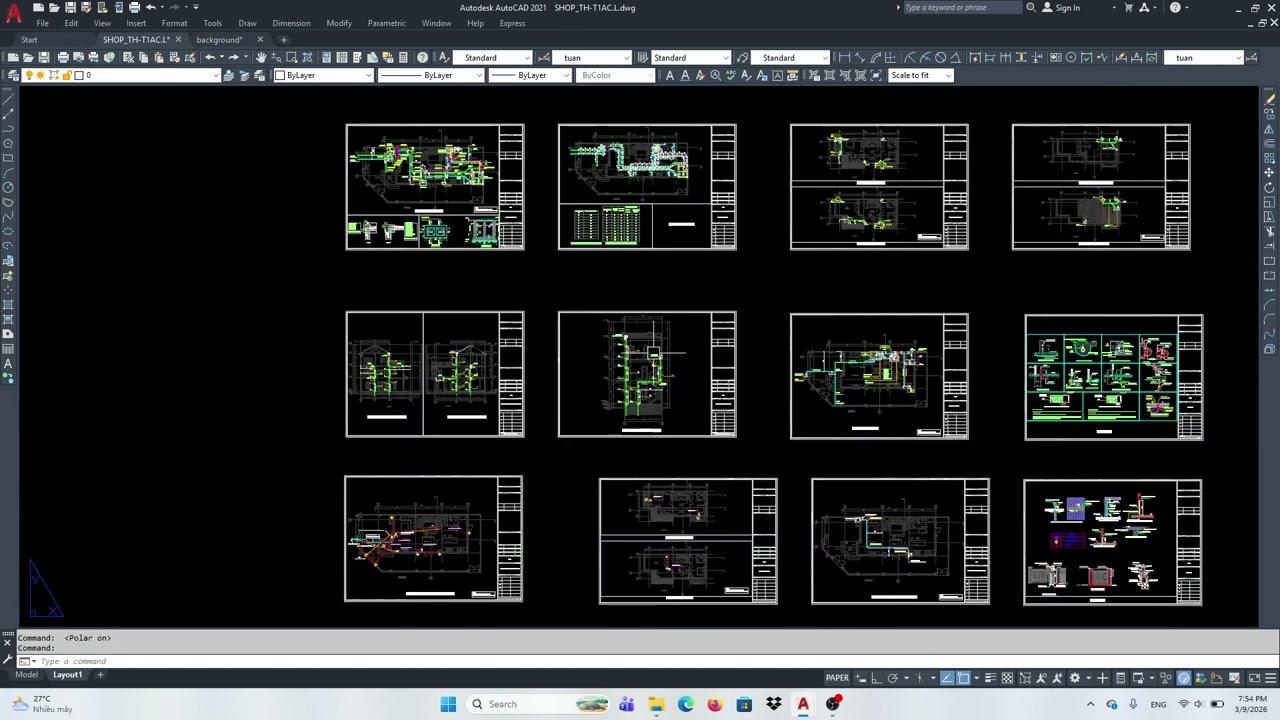 AutoCAD MEP: Cách chỉnh Xref sáng rõ trong bản vẽ cơ điện | Không bị mờ mặt bằng Xref
