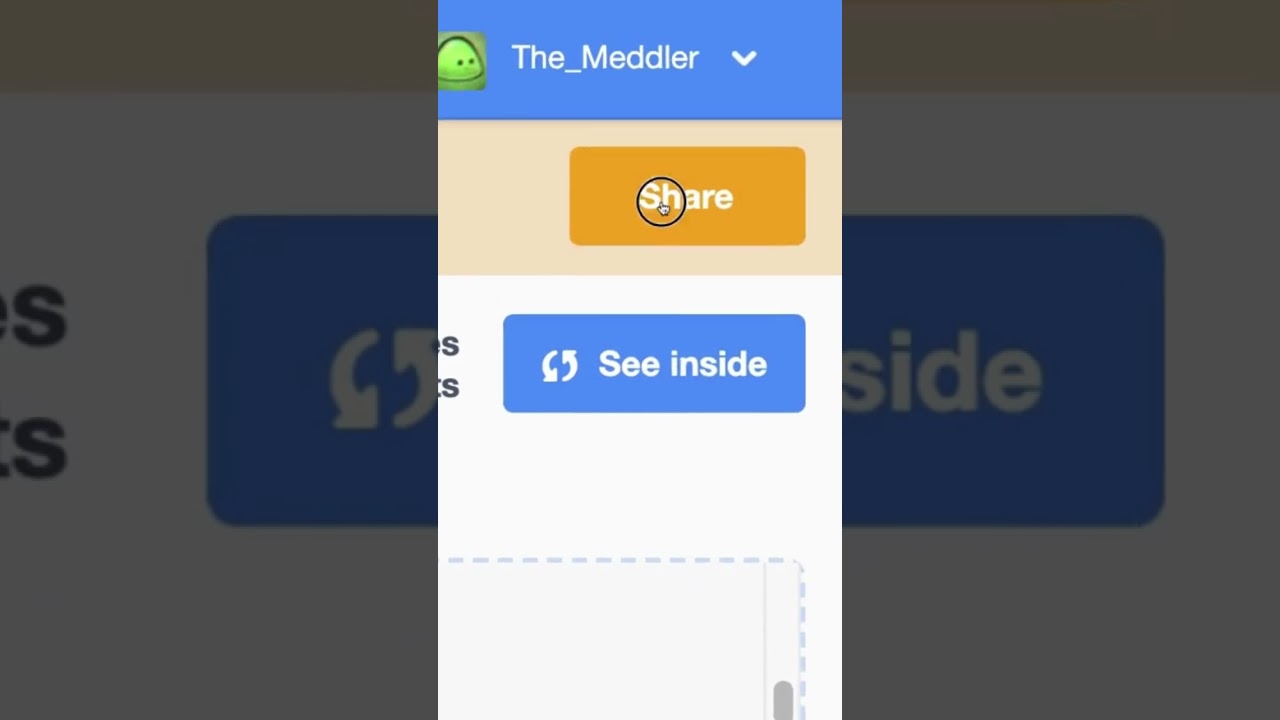 Scratch Share Button Not Working Glitch #shorts #scratch #share #button