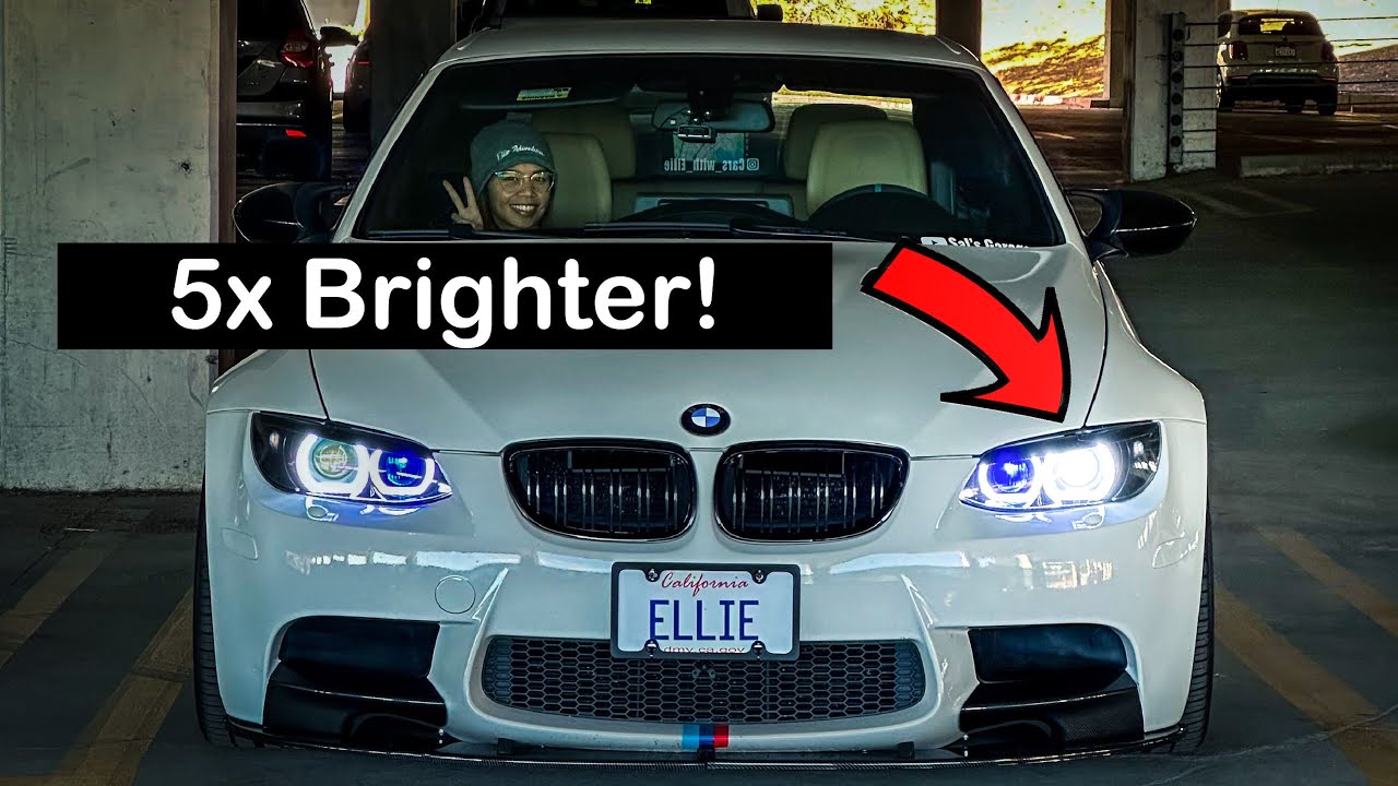 Замена ксенона на светодиоды для E92 M3, установка лампы D1S на ближний свет E90 E93, ремонт фар ...