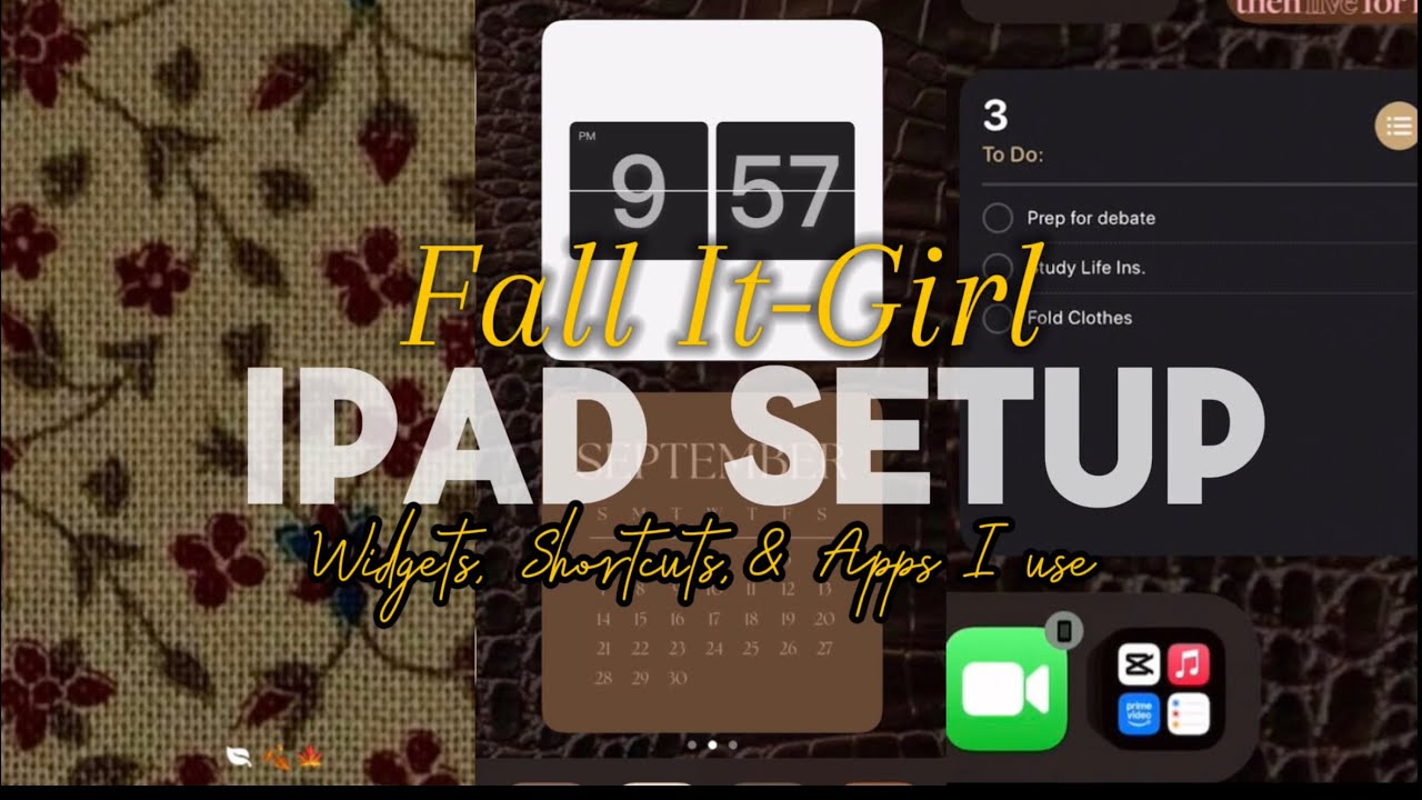 The ultimate fall It-girl iPad setup! Inspiration , tutorial and more