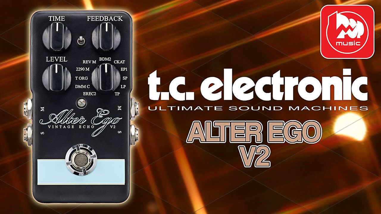 TC ELECTRONIC ALTER EGO V2 гитарная педаль эффектов, стерео дилей (эхо) и looper