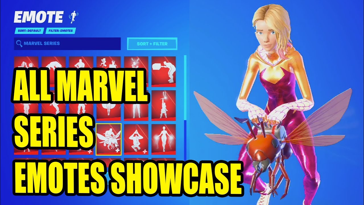 ALL MARVEL EMOTES in Fortnite