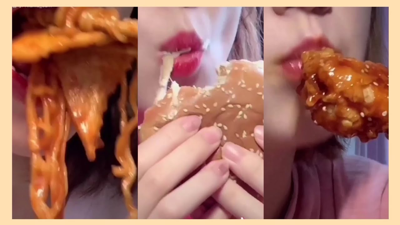 [ Douyin] Măm măm cùng Niu Niu đáng yêu 🍔🍰🥤