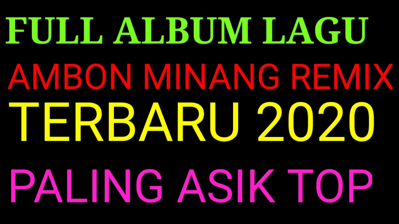 LAGU JOGET AMBON MINANG REMIX TERBARU 2020