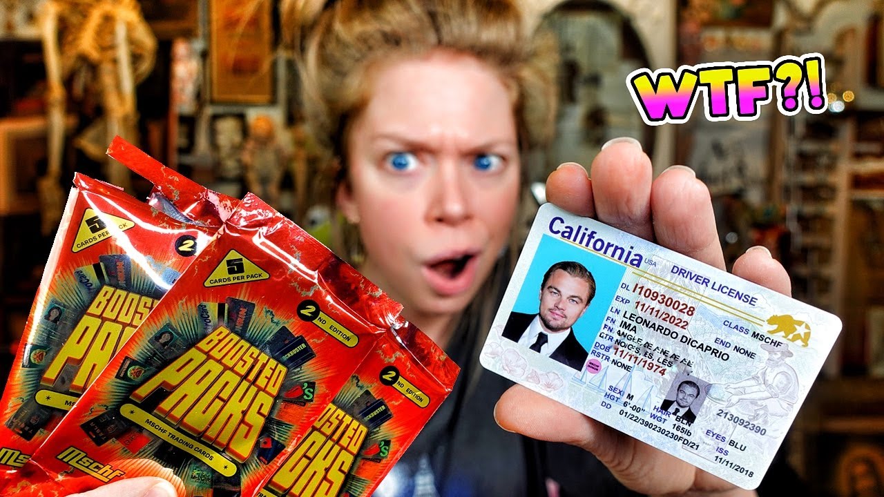 UNBOXING CELEB DRIVERS LICENSE- Mschf Boosted Packs (Extreme Mystery Trading Card Unboxing!)