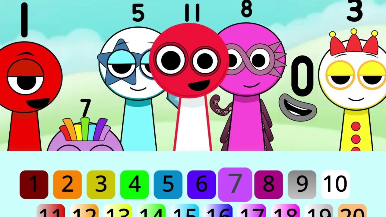 Incredibox Sprunki OC Phase 1 to Phase 3 Numberblocks Emoji