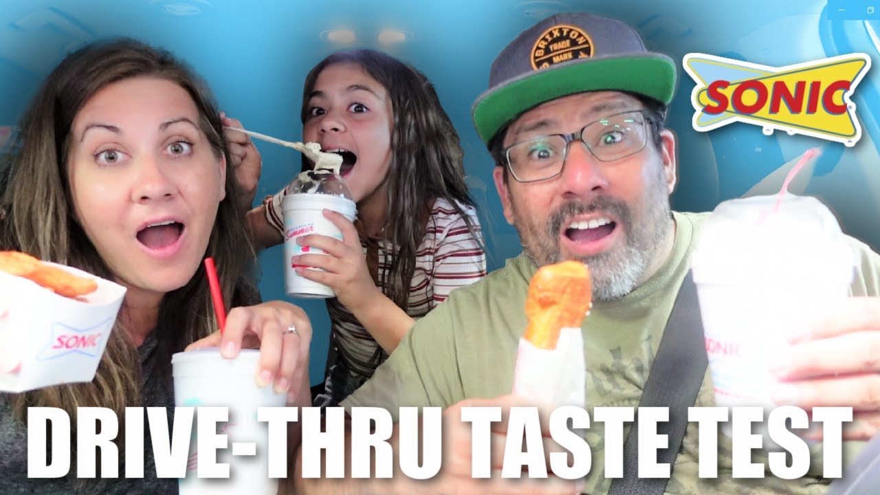 FIRST TIME TRYING SONIC MENU ITEMS | Sonic Drive-Thru FAST FOOD Taste Test