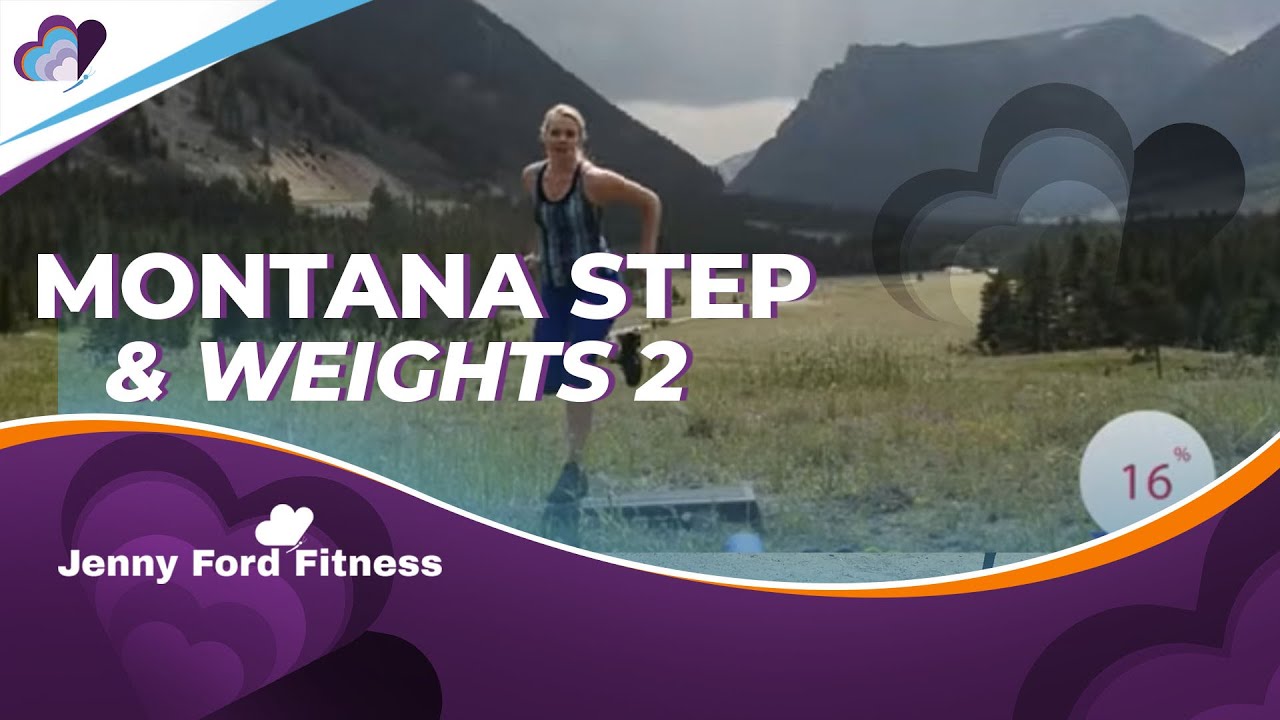 Montana Step and Weights | 2 of 2 | Total Body Workout Cardio w/Dumbbells 5 Sweaty Fitness Intervals