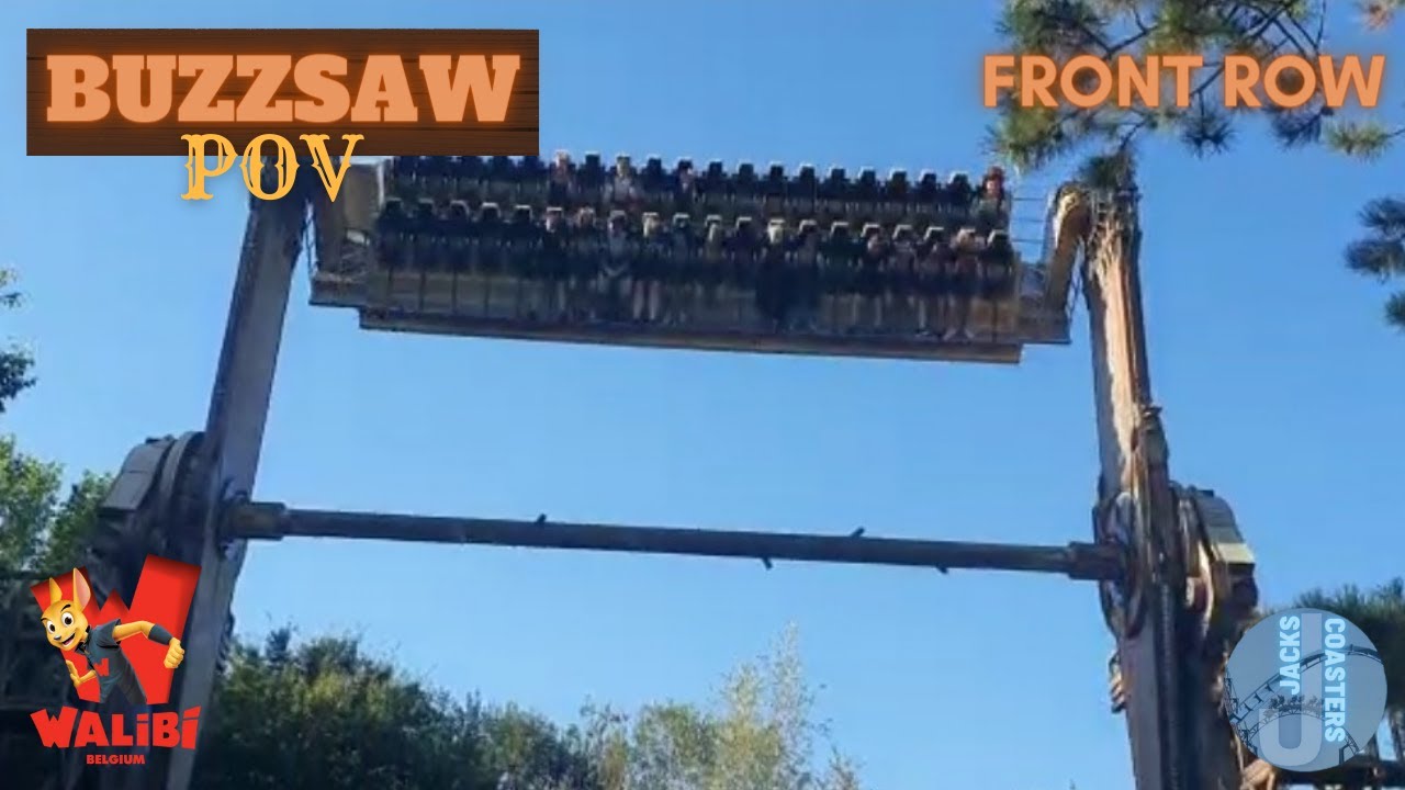 Buzzsaw Walibi Belgium | ON-RIDE FRONT ROW POV | Jacks Coasters