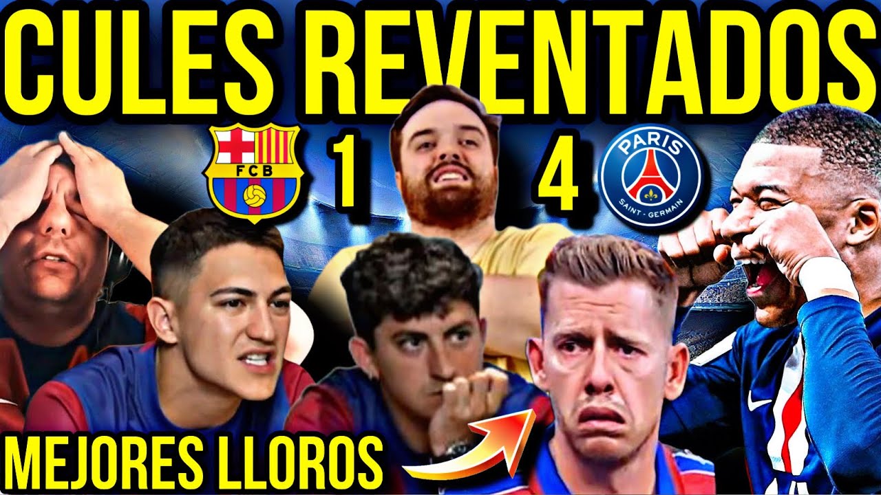 Los Mejores lloros CULES! Mbappé destroza al Barcelona y el PSG a semifinales!