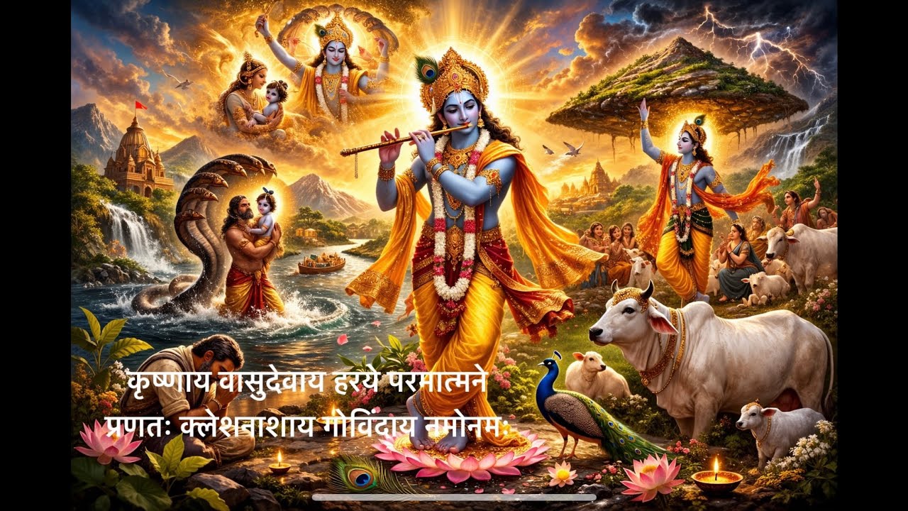 Powerful Krishna Mantra 108 Times | Removes Suffering & Brings Inner Peace