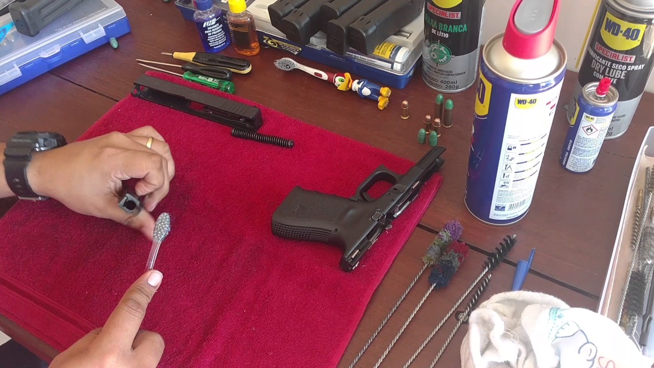 Desmontagem e Limpeza Pistola Glock