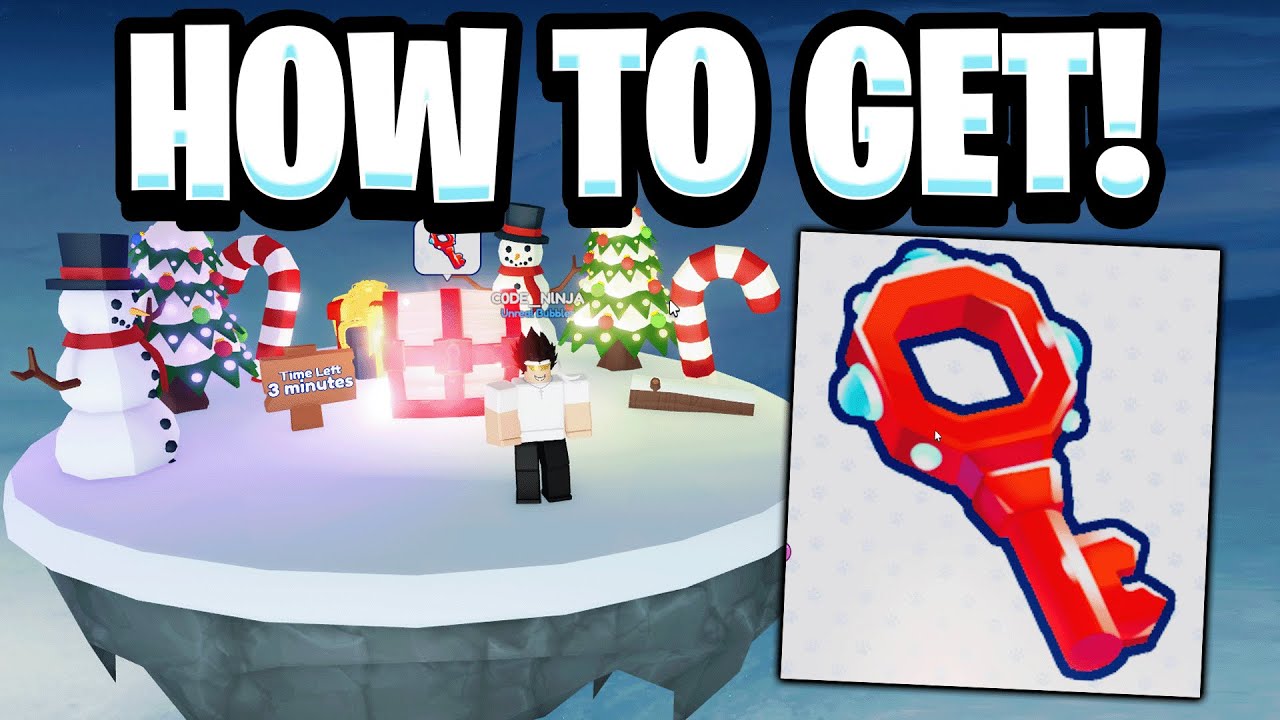 Как получить рождественский ключ и сундук с разломом в Bubble Gum Simulator INFINITY